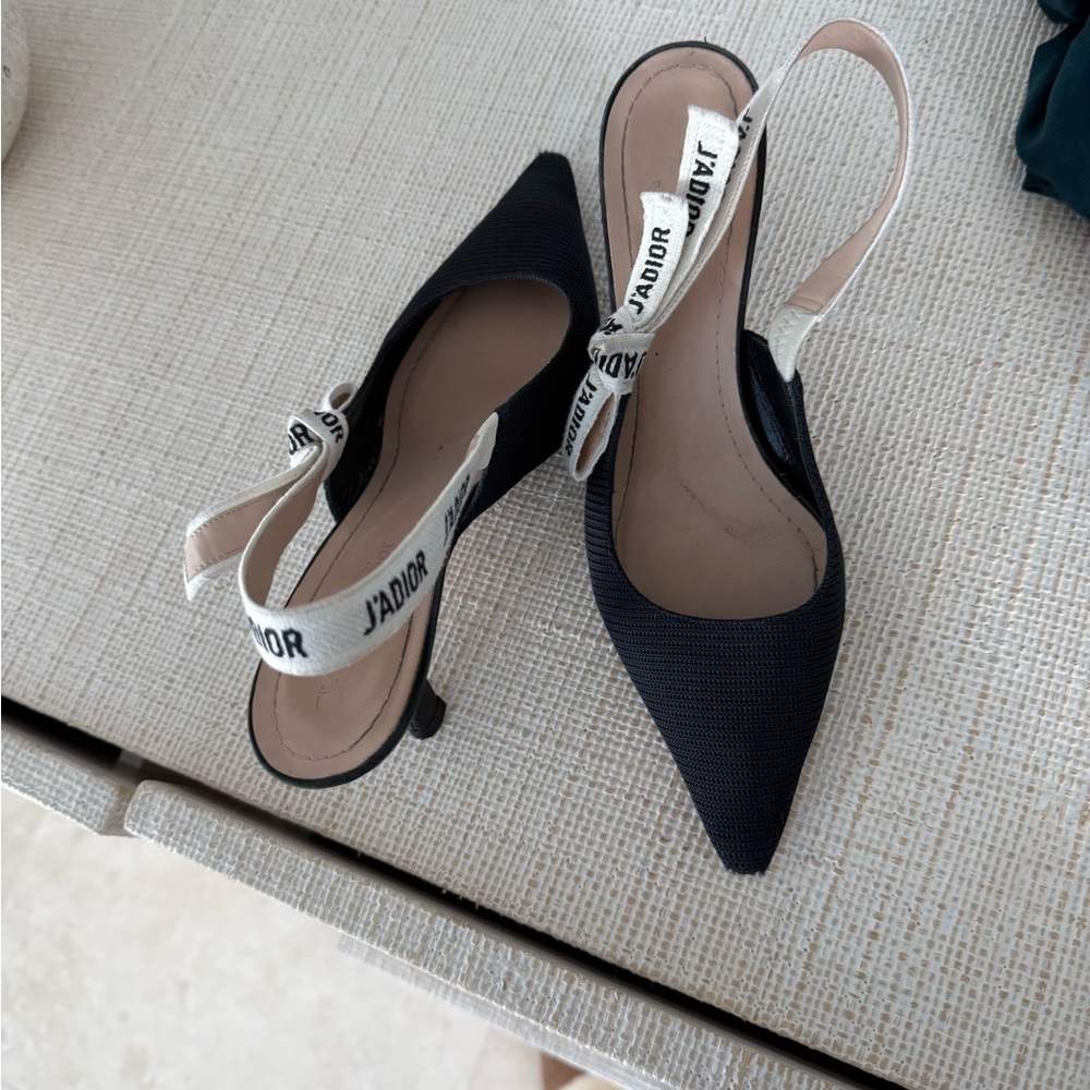 Dior Black J'Adior Slingback Heels